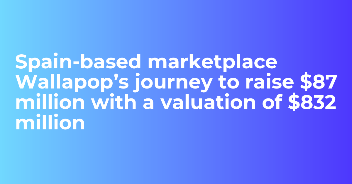 Spainbased marketplace Wallapop