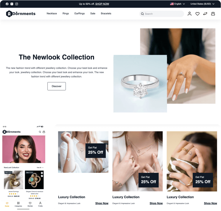 Jewellery Commerce Preview