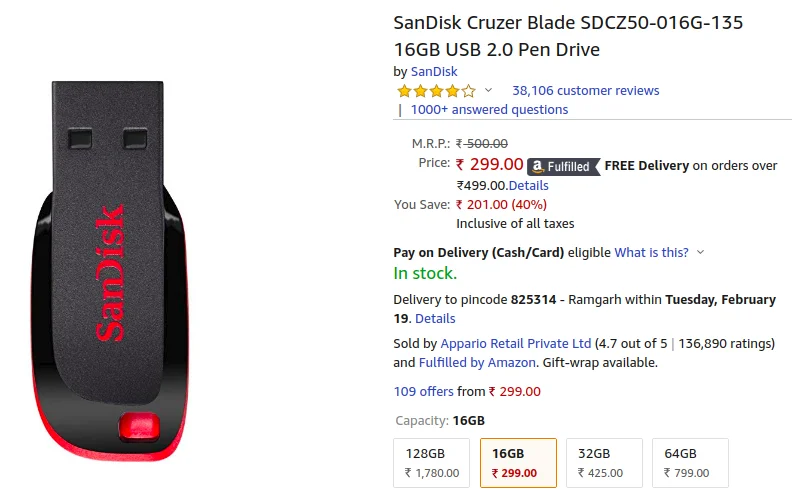 Product by Appario on Amazon