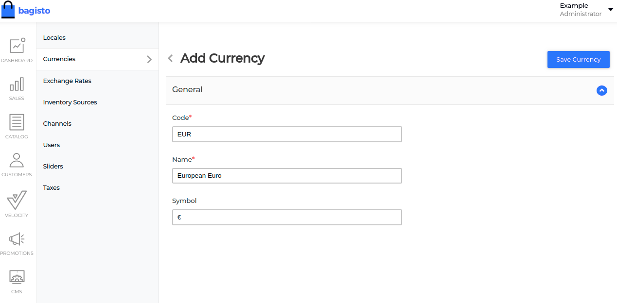 Add Currency