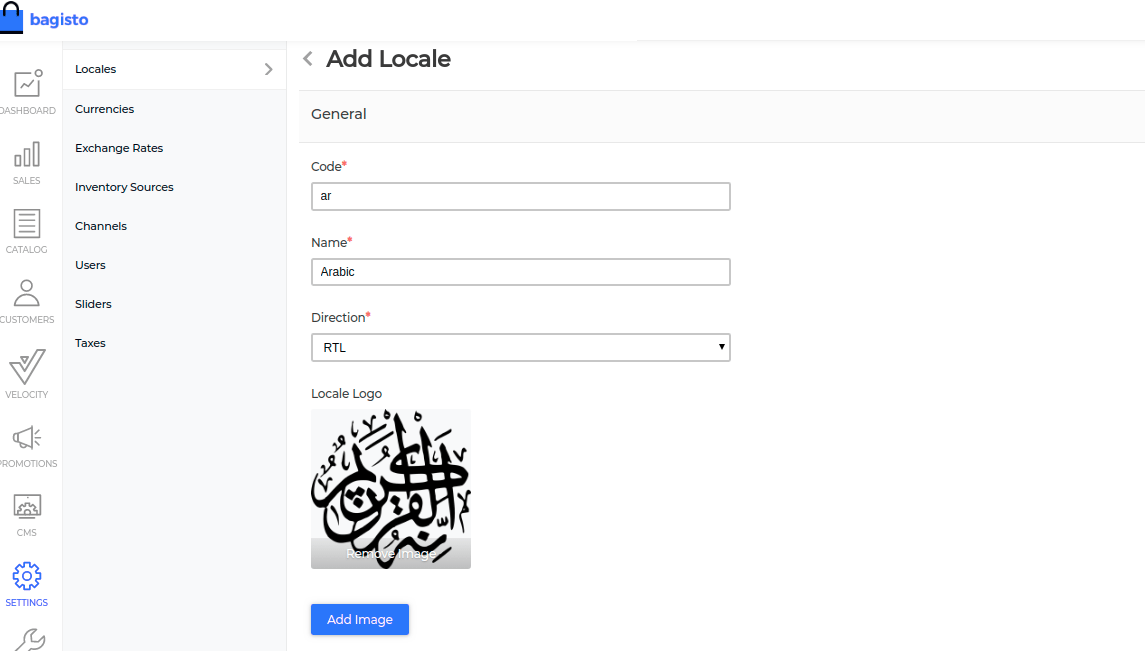 Add locale