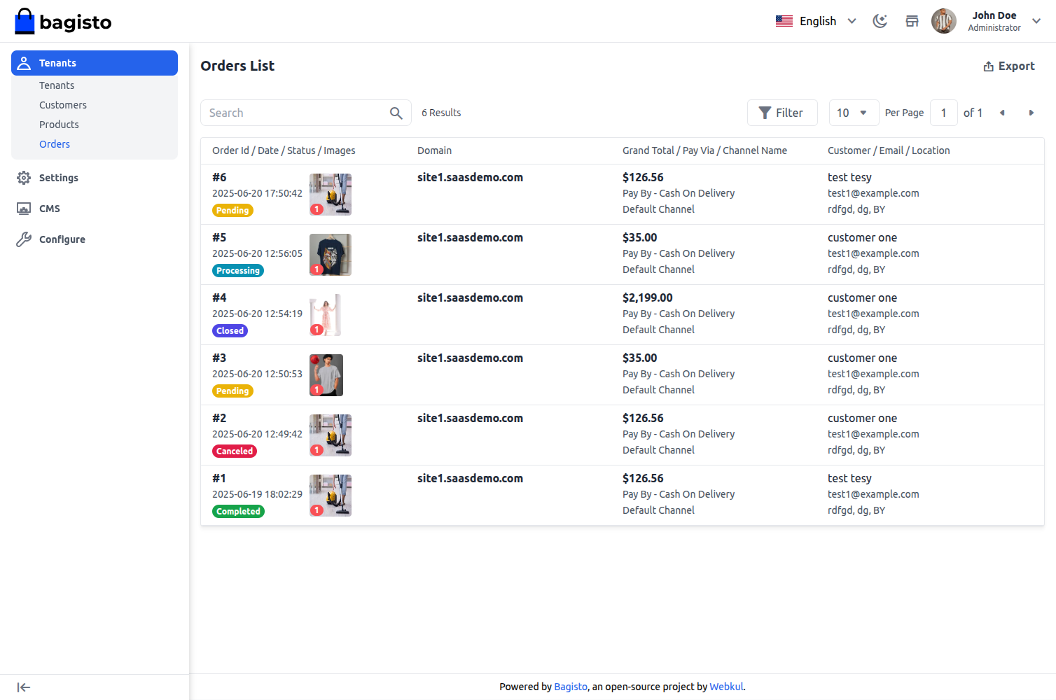 Laravel e-commerce Multi Company SAAS Module Slider Image 6