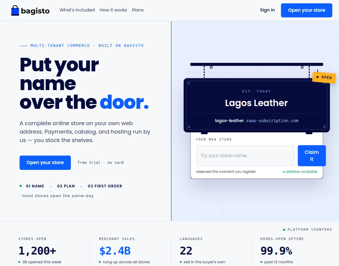 Laravel e-commerce Multi Company SAAS Module Slider Image 1