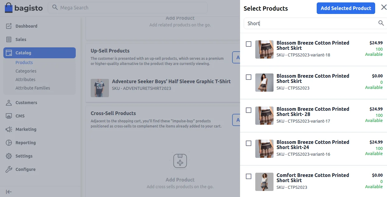 upsell products