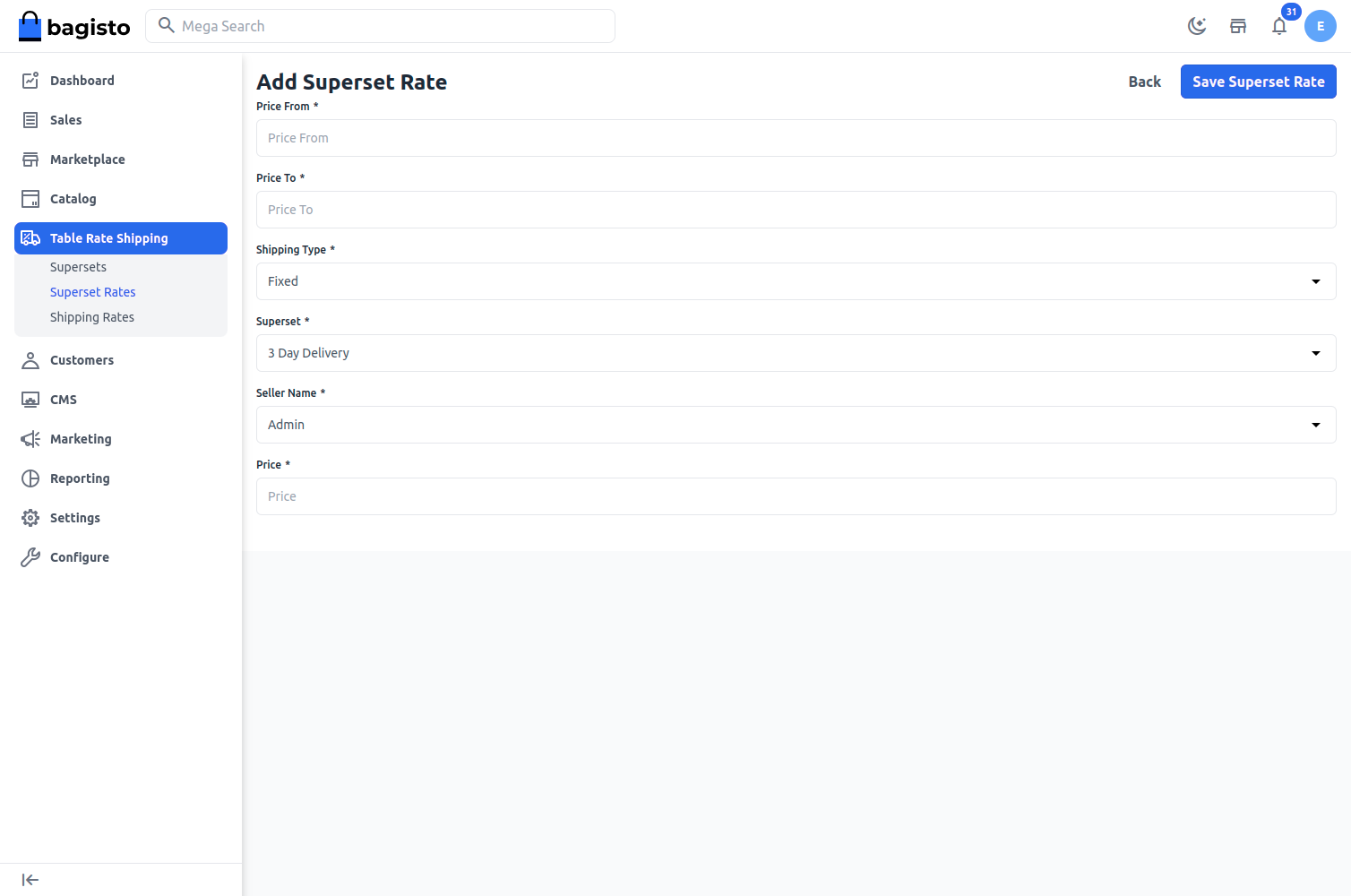 Laravel eCommerce Marketplace Table Rate Shipping Slider Image 5