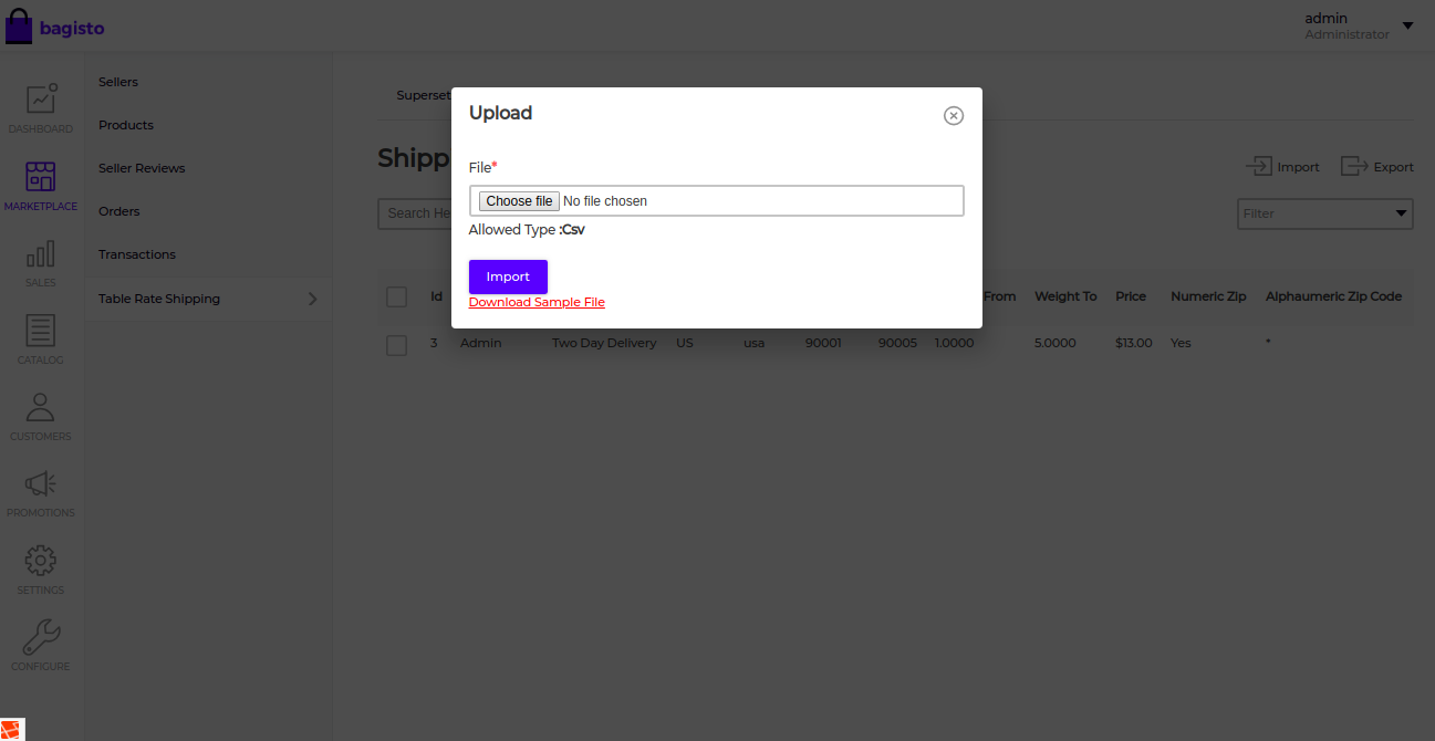 Laravel eCommerce Marketplace Table Rate Shipping Slider Image 7