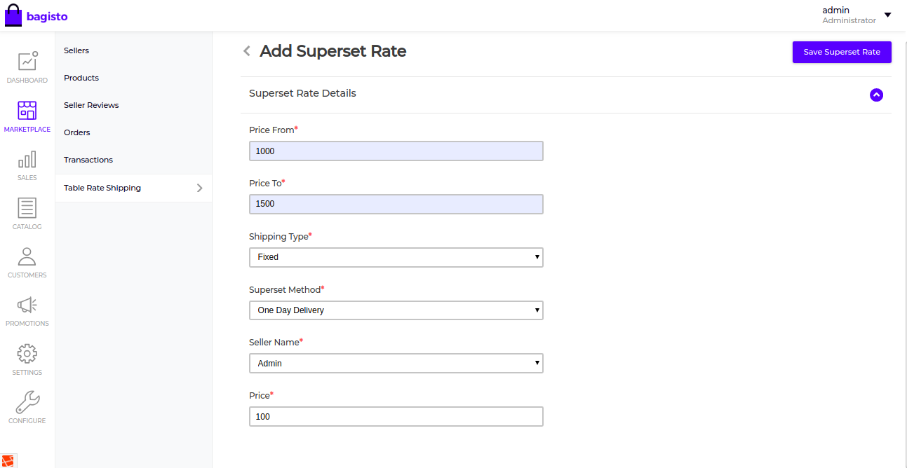 Laravel eCommerce Marketplace Table Rate Shipping Slider Image 4