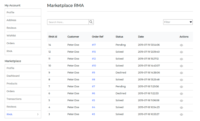 Laravel eCommerce Marketplace RMA Extension Slider Image 6