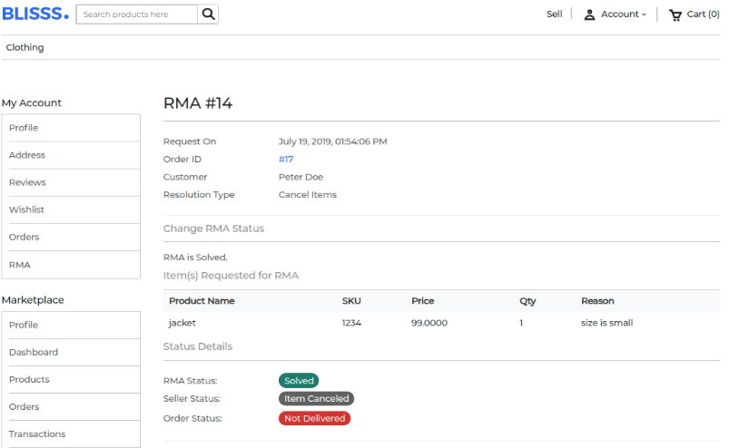 Laravel eCommerce Marketplace RMA Extension Slider Image 7