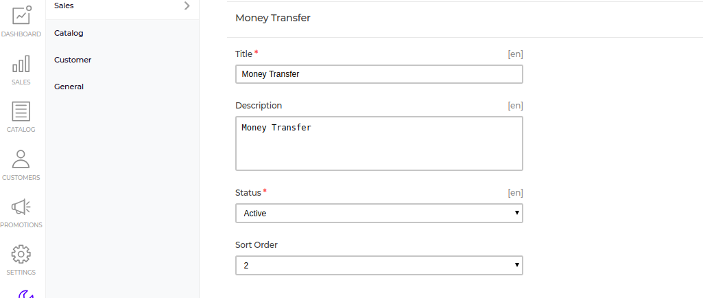 money transfer payment method