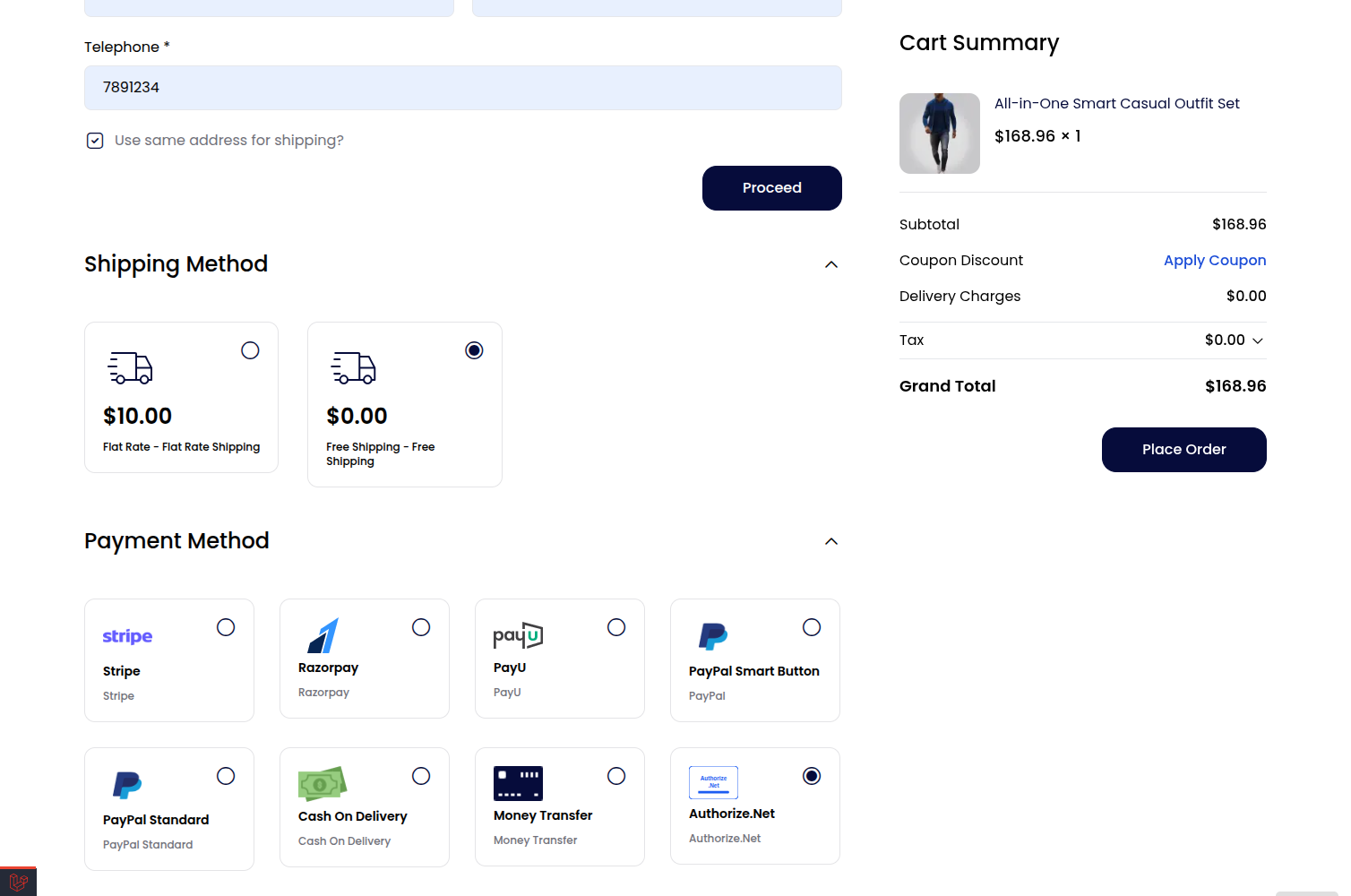 Laravel eCommerce Authorize.net Payment Gateway Slider Image 2