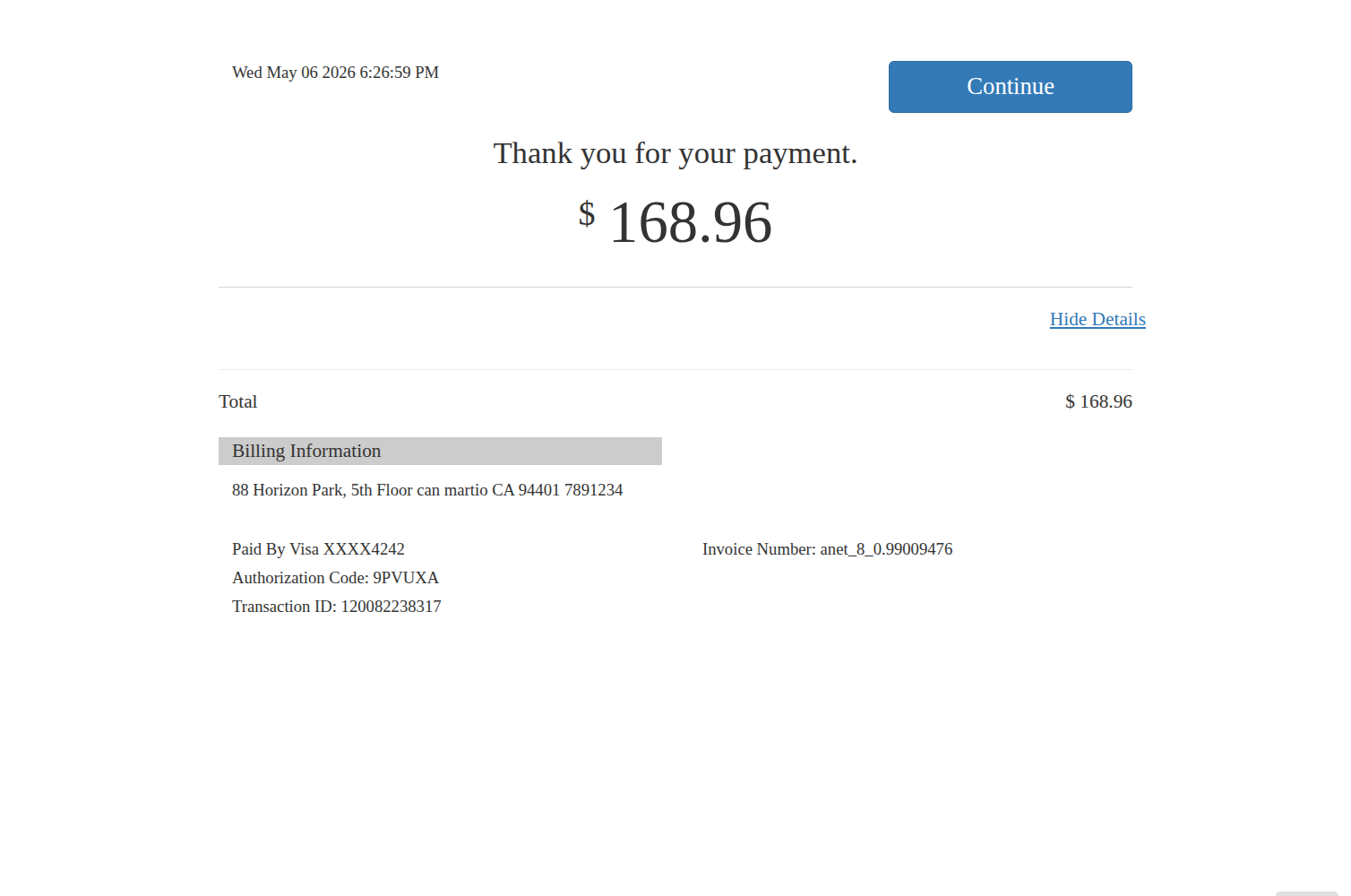 Laravel eCommerce Authorize.net Payment Gateway Slider Image 5