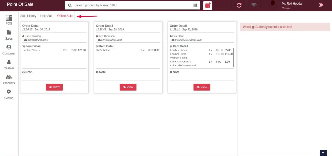 laravel ecommerce offline sale