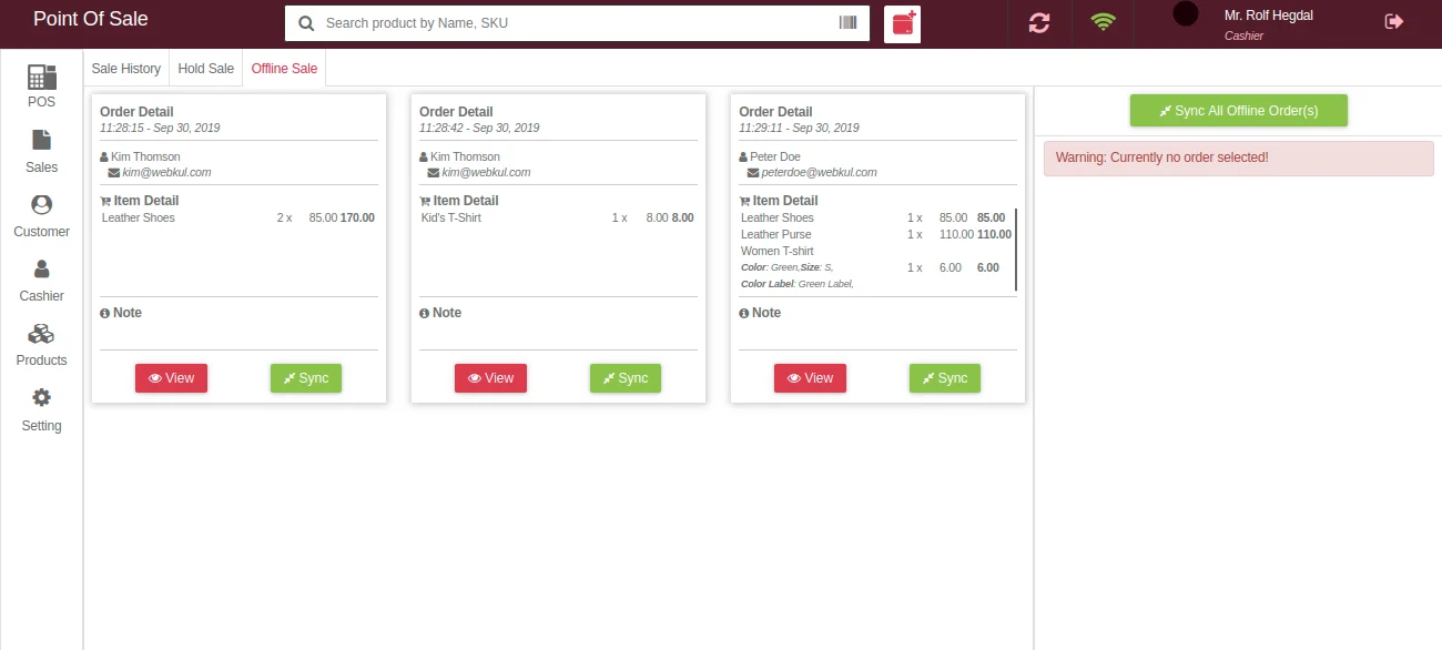 laravel ecommerce point of sale sync offline orders