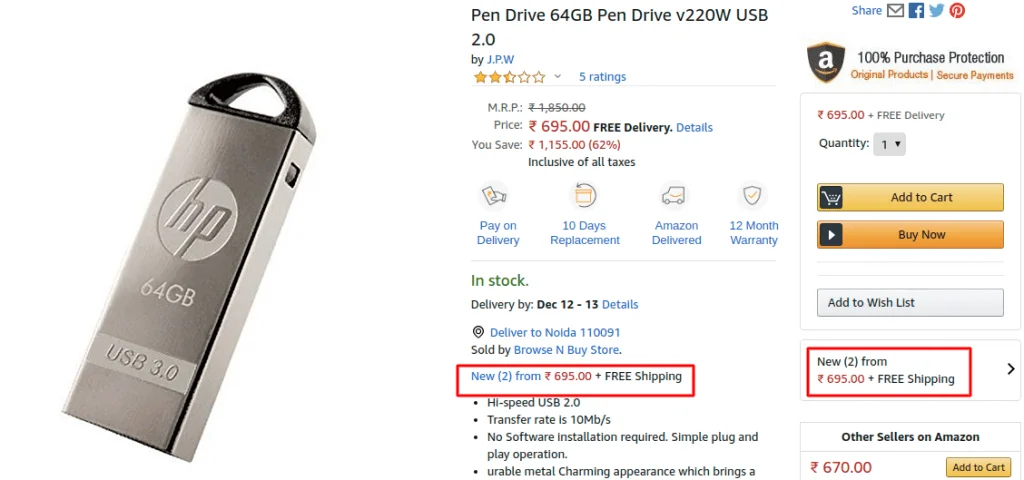 Free Shipping Amazon Bagisto