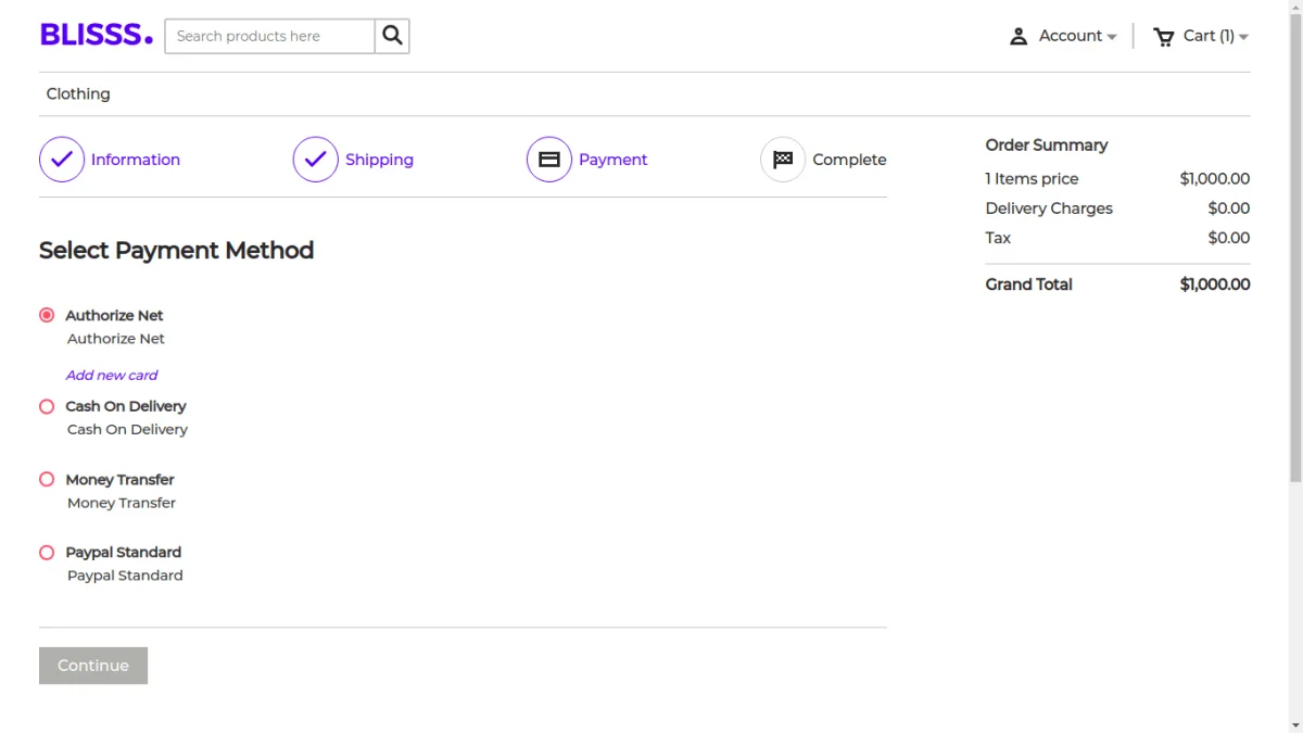 authorised .net