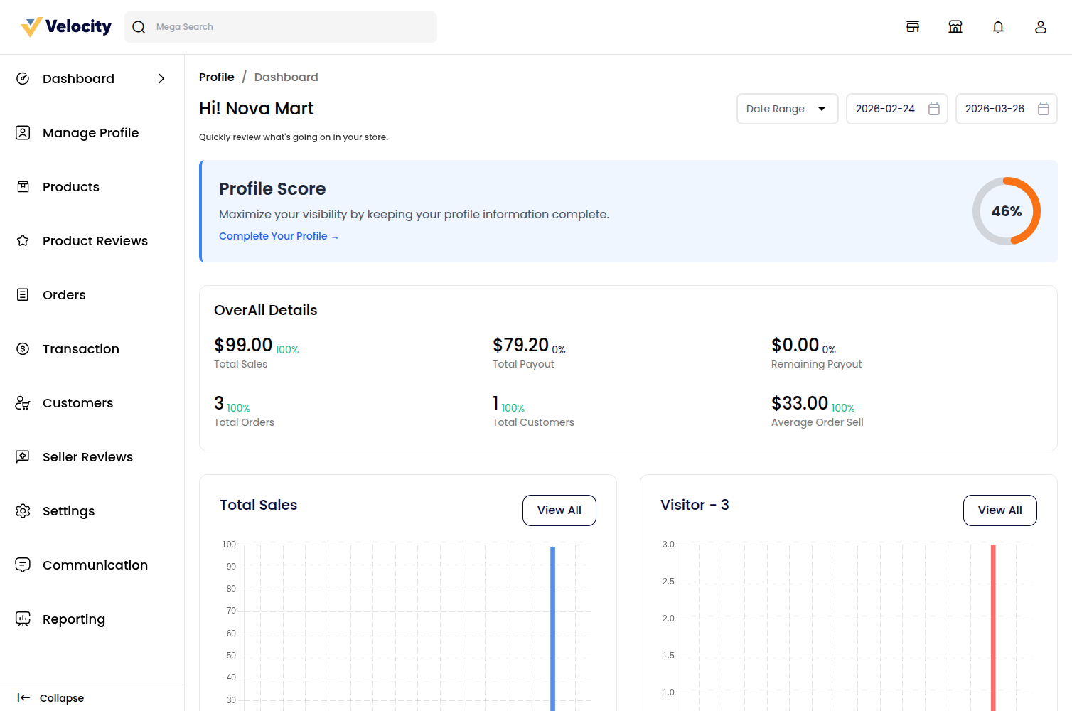Laravel e-Commerce SaaS Multi Vendor Module Slider Image 4