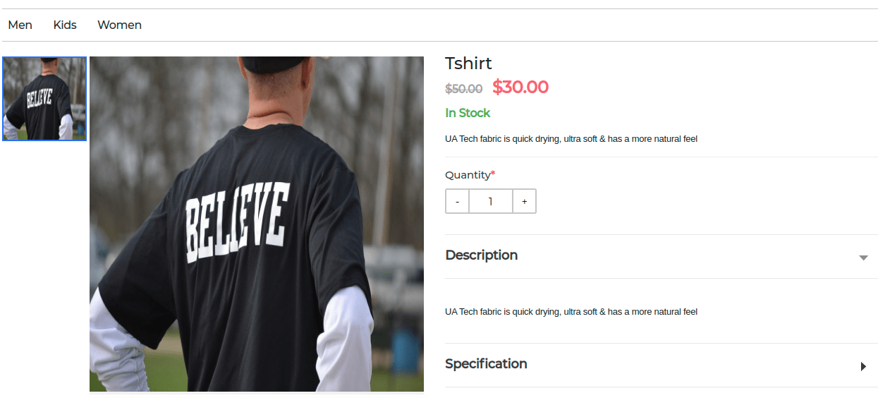 front end catalog rule