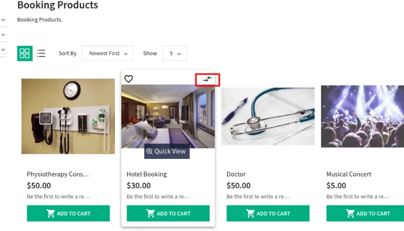 compare product in feature