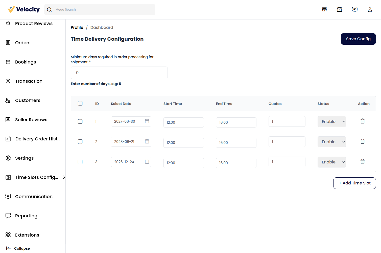 Laravel Marketplace Delivery Time Slot Slider Image 4