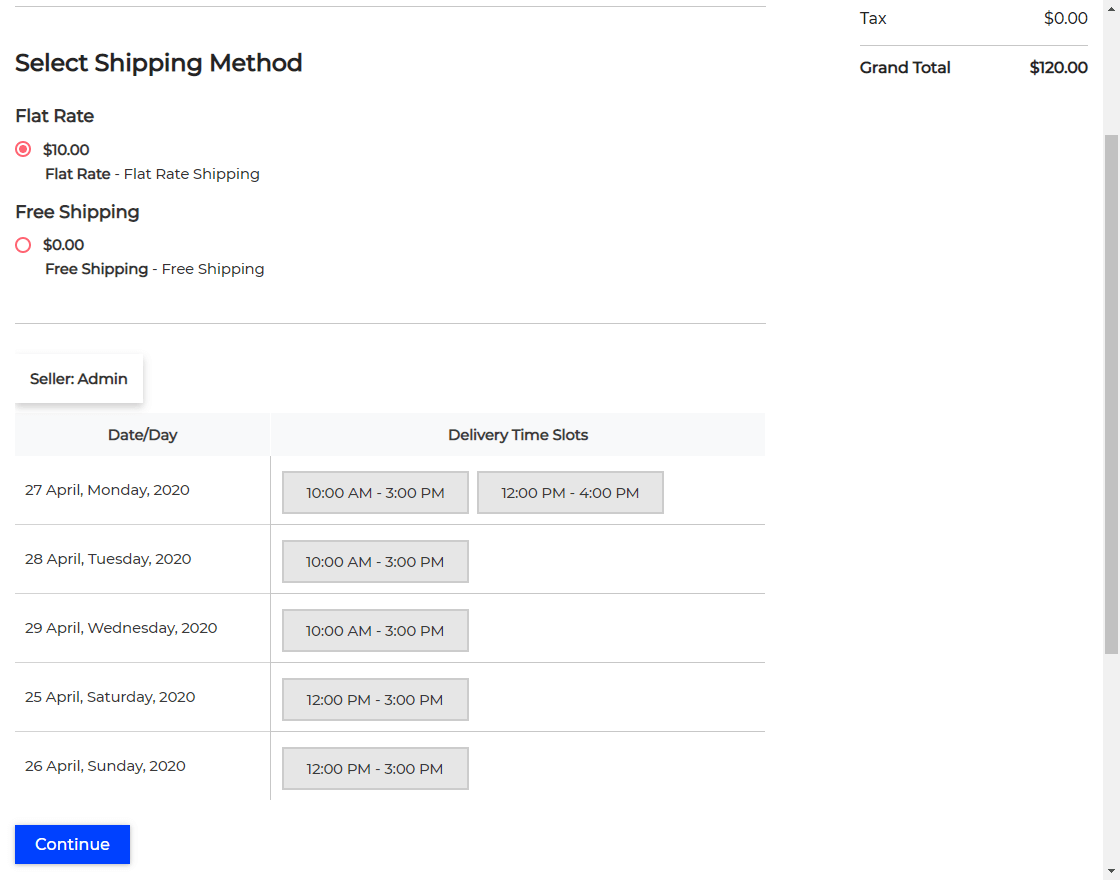 Laravel Marketplace Delivery Time Slot Slider Image 4