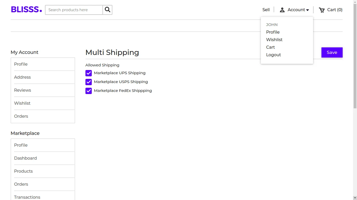 webkul-laravel-multi-shipping-marketplace-seller-end-configuration