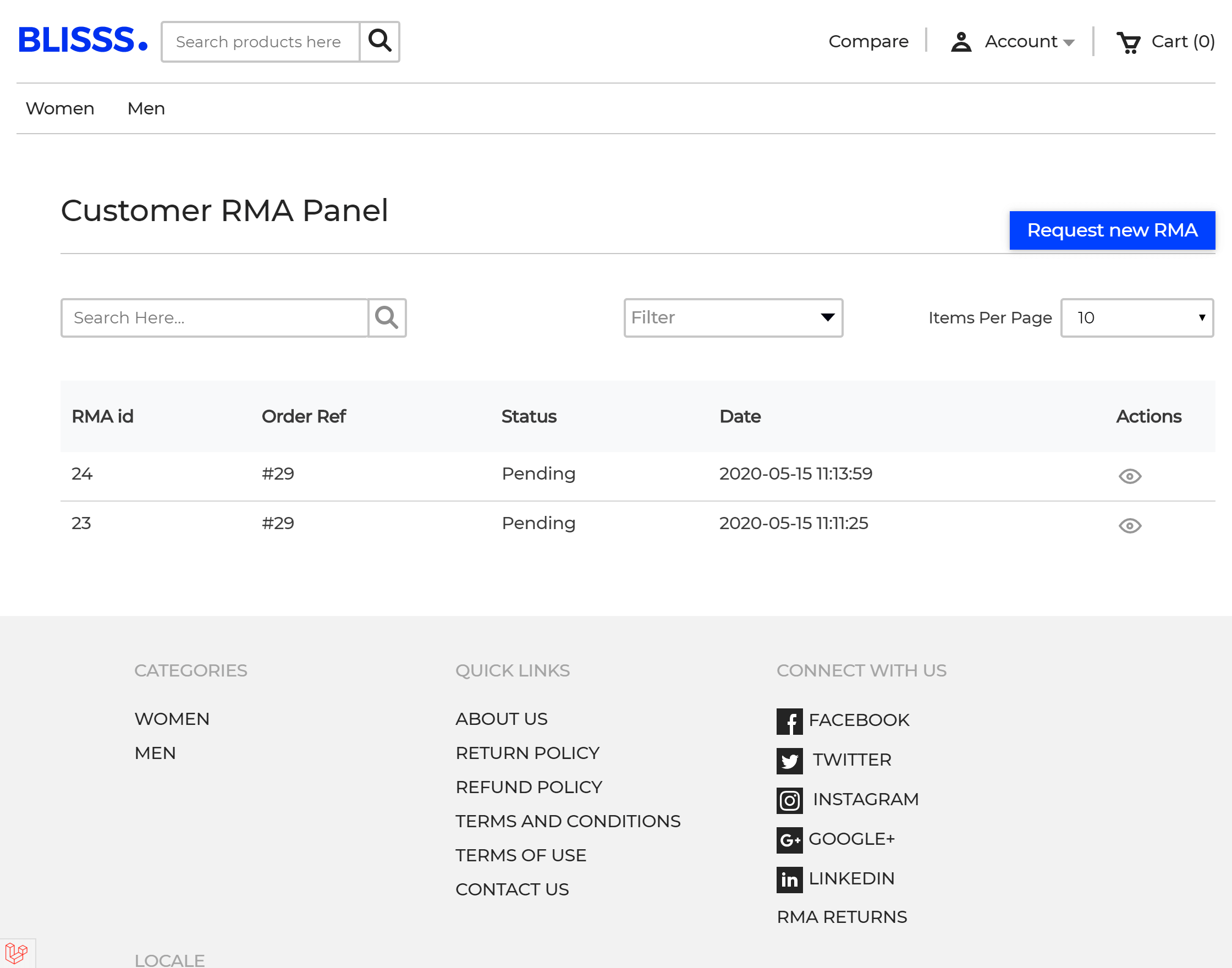 Laravel eCommerce RMA Slider Image 7