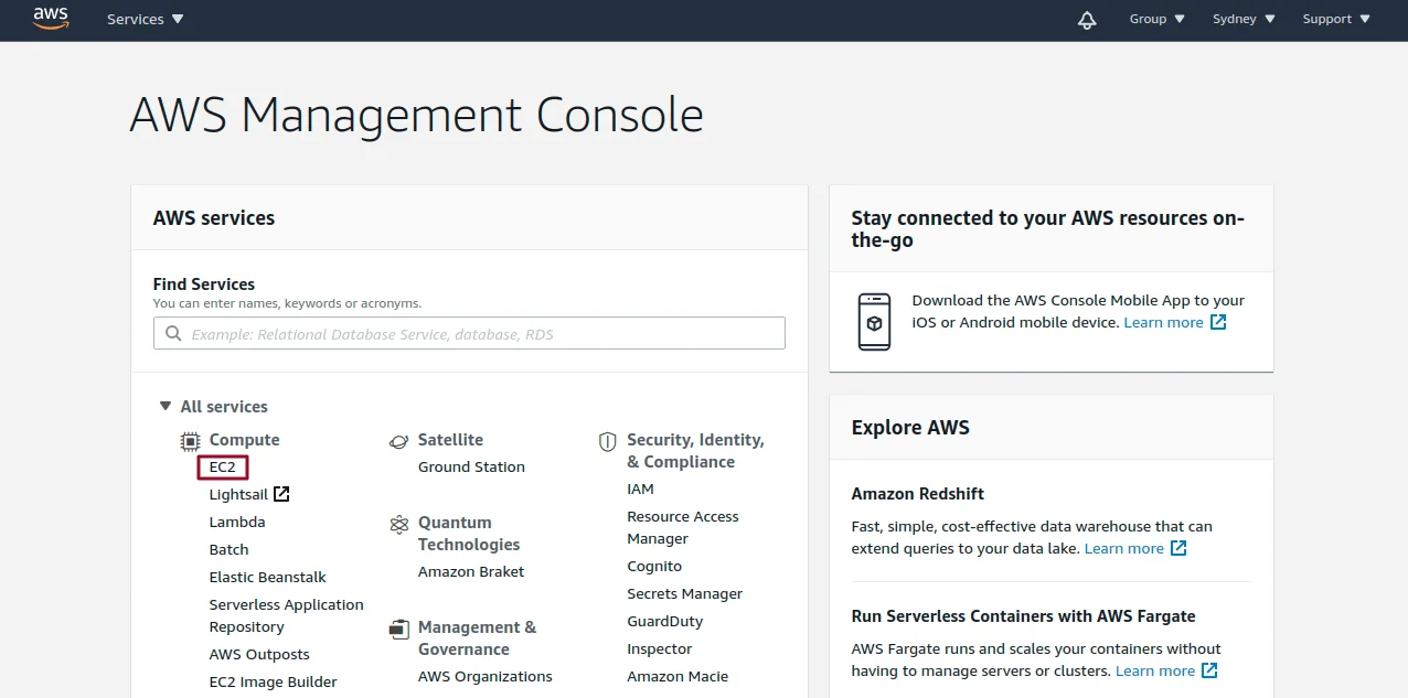 aws management