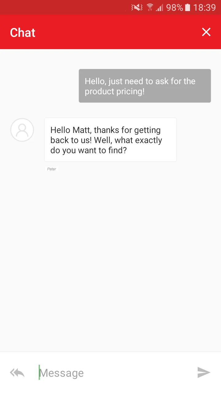 customer admin responses