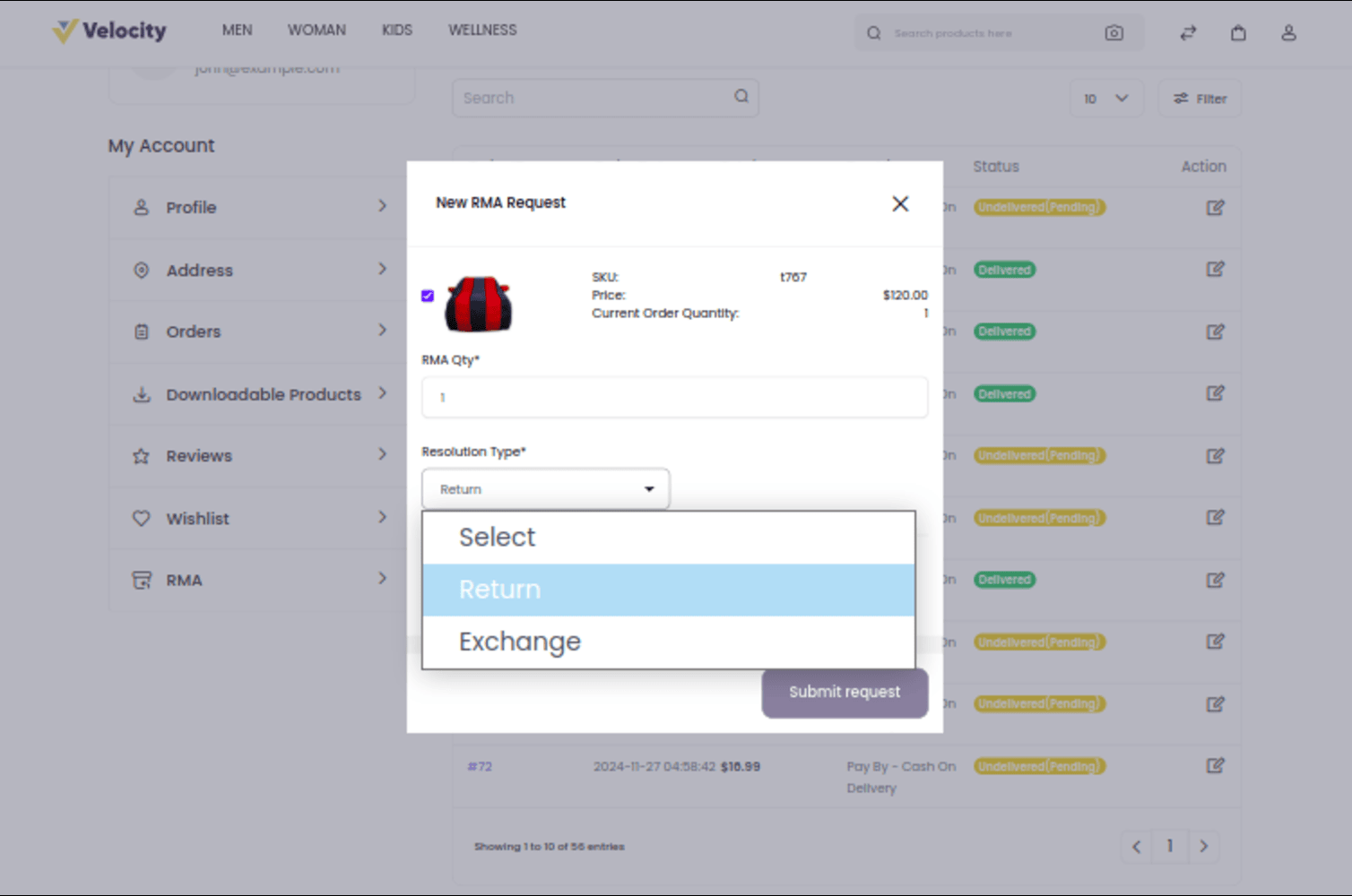 Laravel eCommerce RMA Slider Image 3