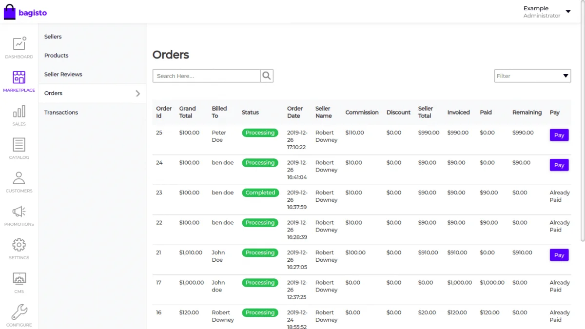 laravel-marketplace-paypal-adaptive
