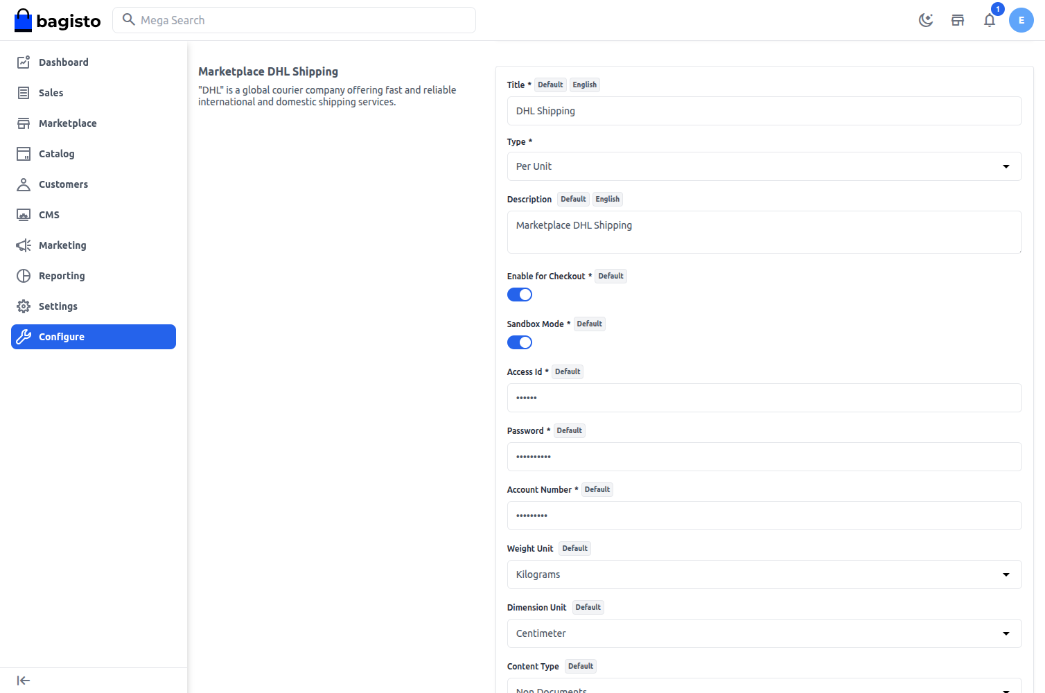 Laravel Marketplace DHL Shipping Slider Image 1