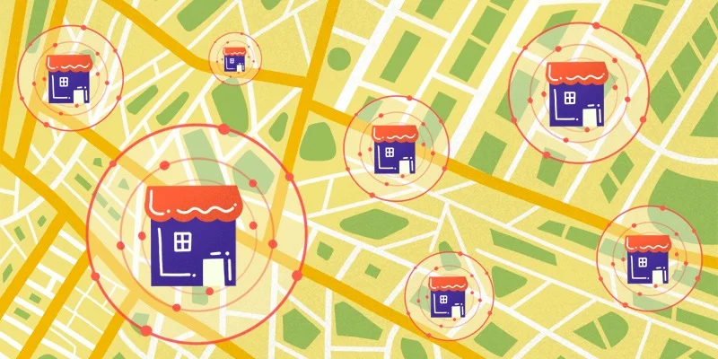 hyperlocal marketplace targeted locations