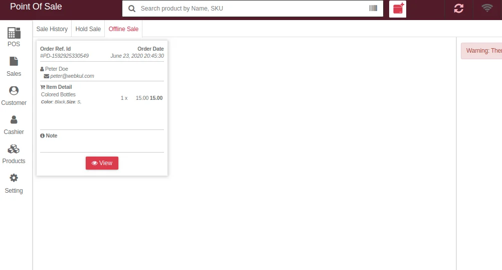 point of sale