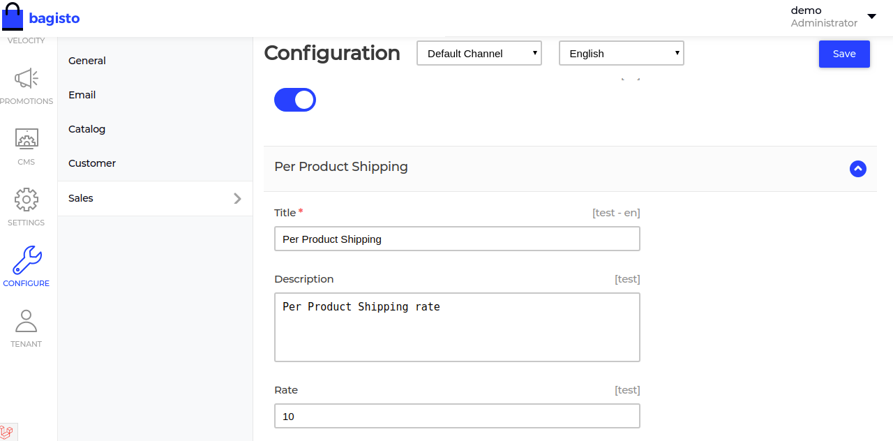 Laravel eCommerce SaaS Per Product Shipping Slider Image 2