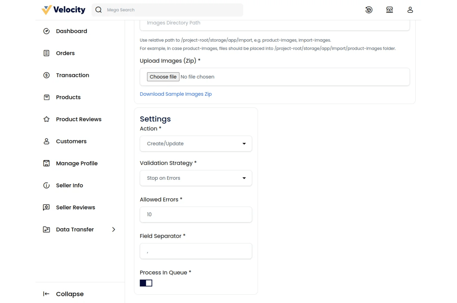 Laravel eCommerce SaaS Multi Vendor Bulk Upload Slider Image 8