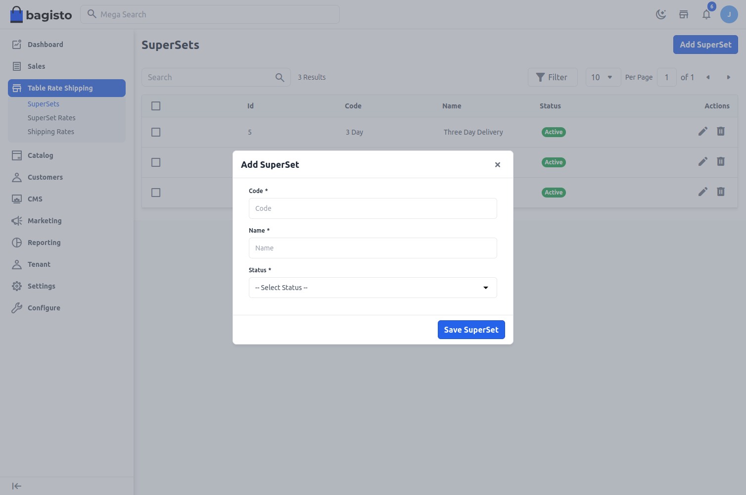 Laravel eCommerce SaaS Table Rate Shipping Slider Image 3