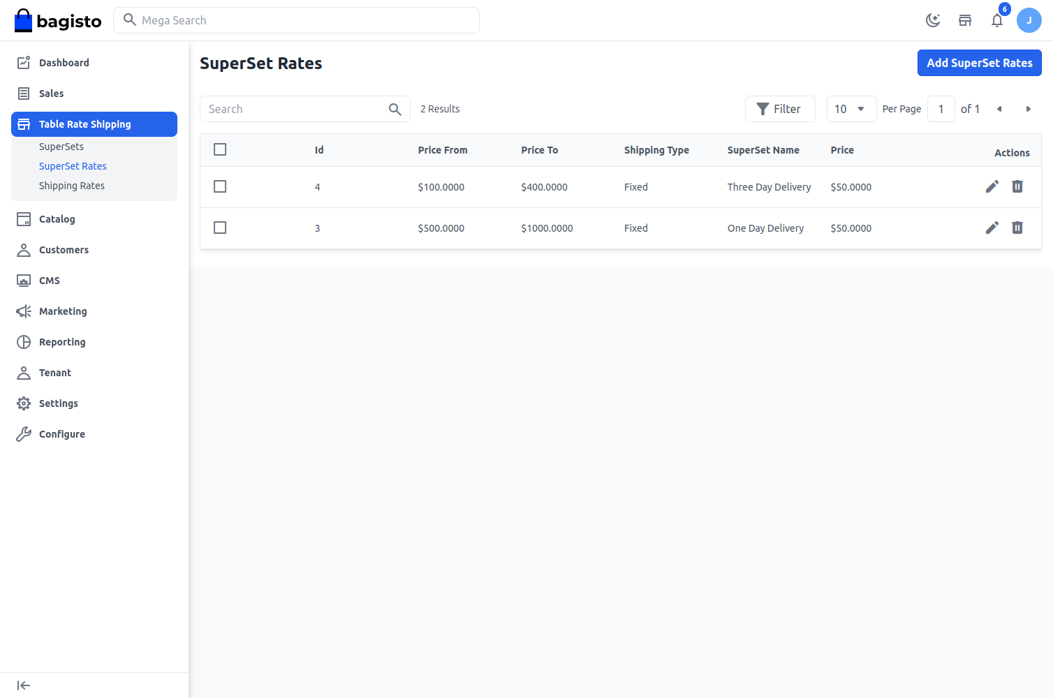 Laravel eCommerce SaaS Table Rate Shipping Slider Image 4