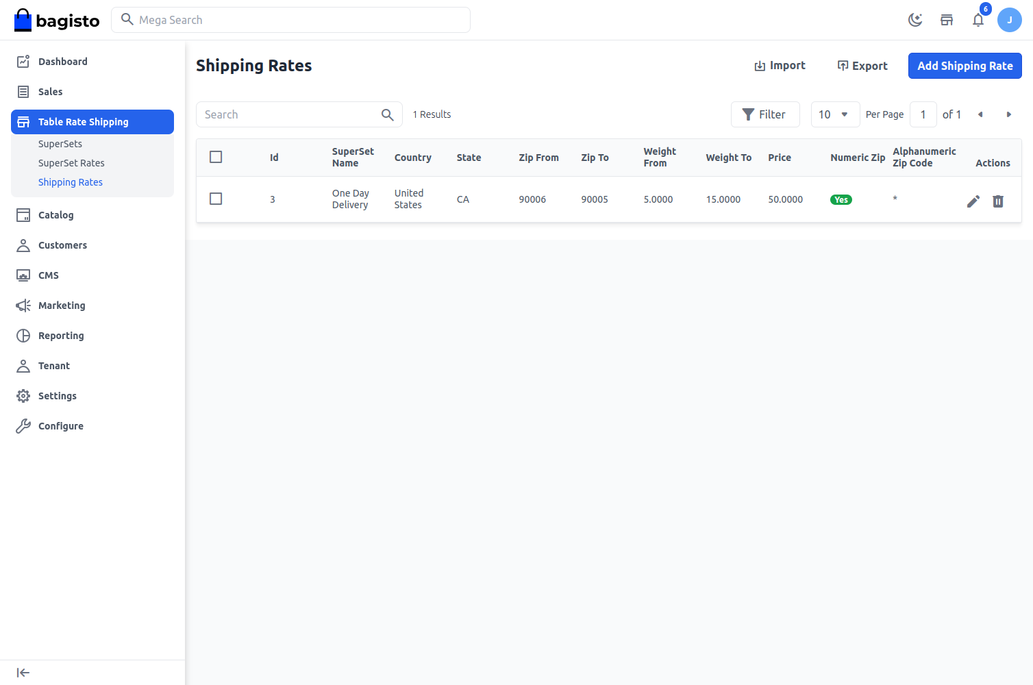 Laravel eCommerce SaaS Table Rate Shipping Slider Image 6