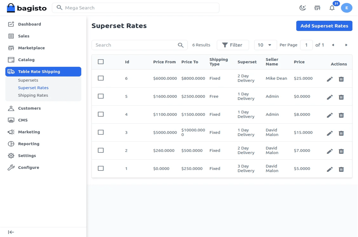 Laravel eCommerce Multi Tenant Marketplace Table Rate Shipping Slider Image 3