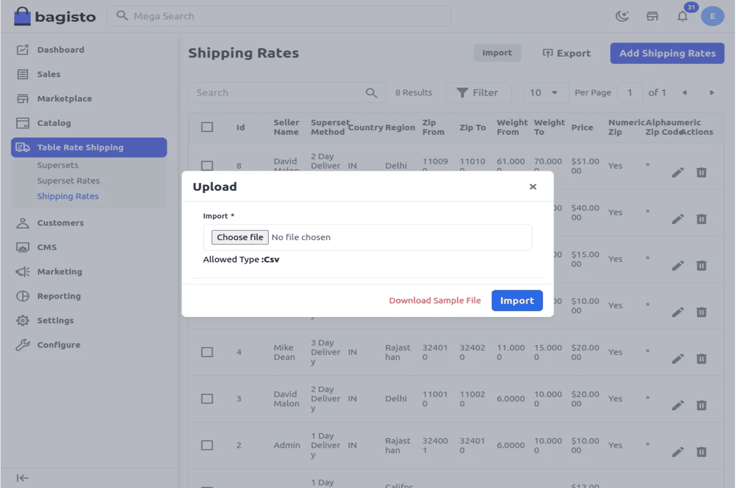 Laravel eCommerce Multi Tenant Marketplace Table Rate Shipping Slider Image 6