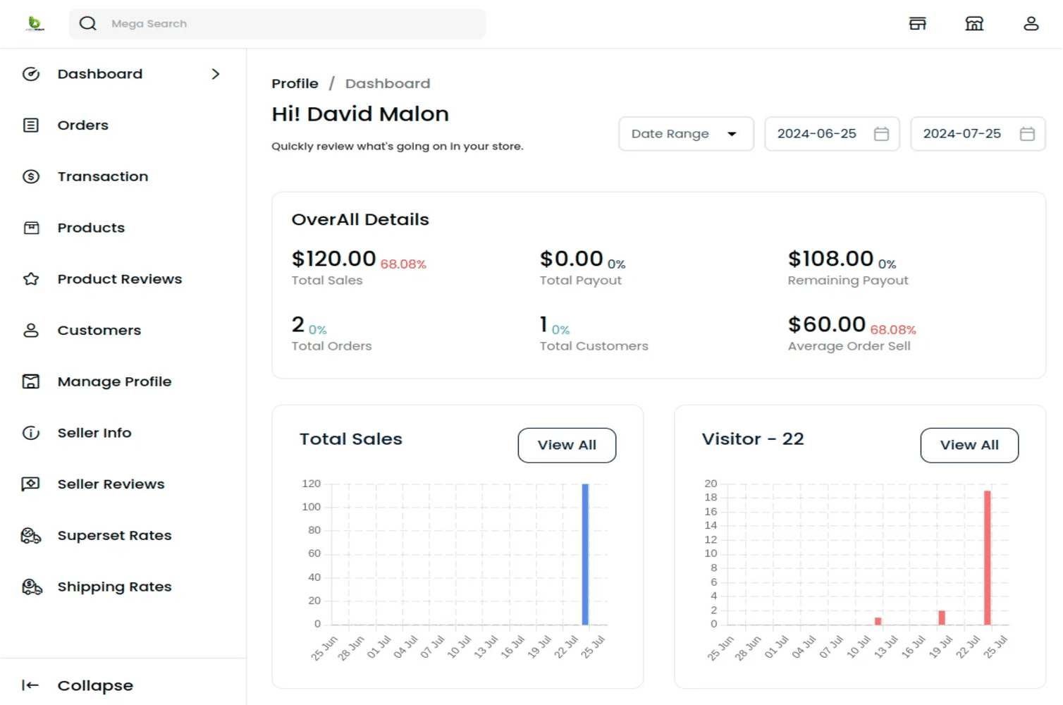 Laravel eCommerce Multi Tenant Marketplace Table Rate Shipping Slider Image 7