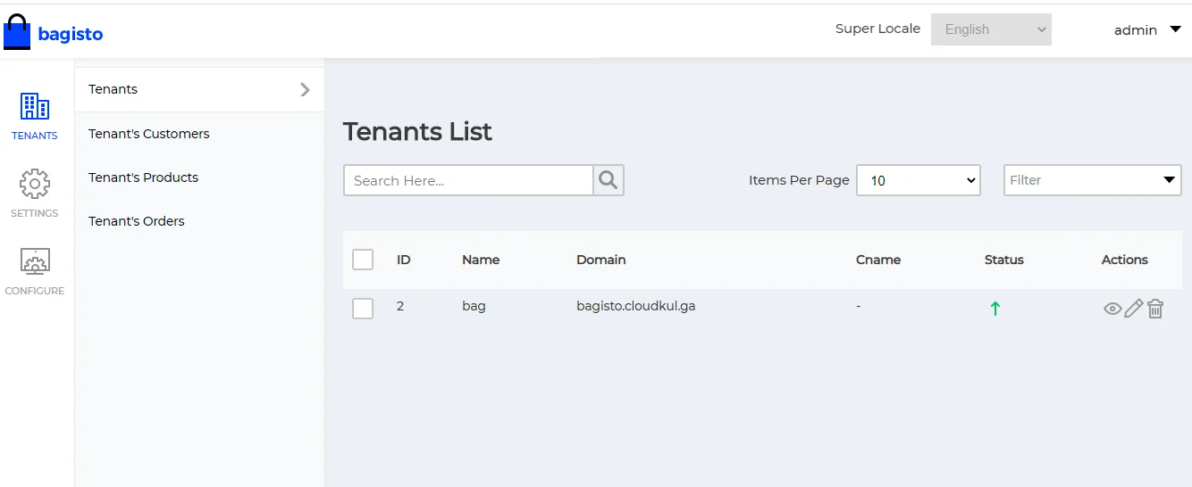 tenants list