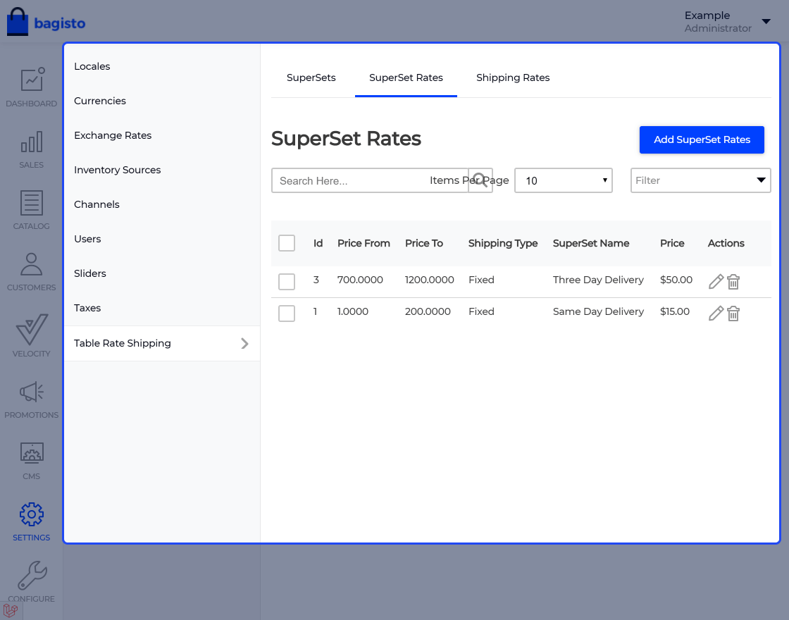 Laravel eCommerce SaaS Table Rate Shipping Slider Image 5