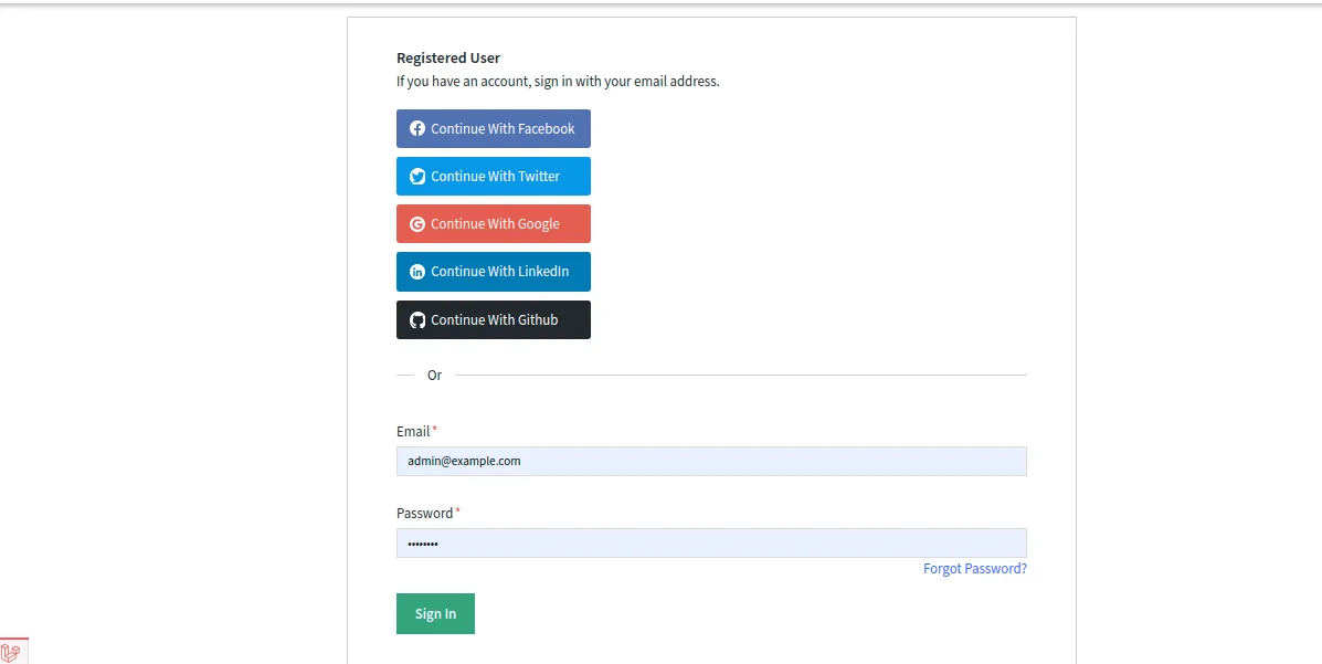 social login