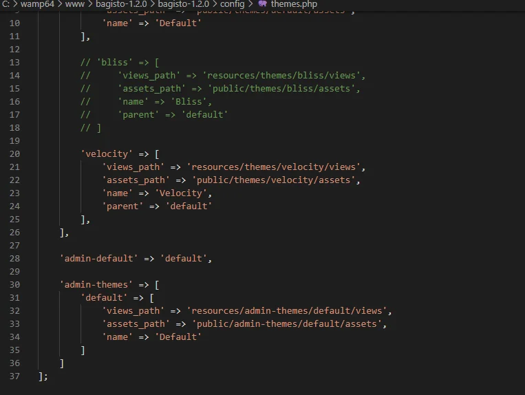 admin themes admin default