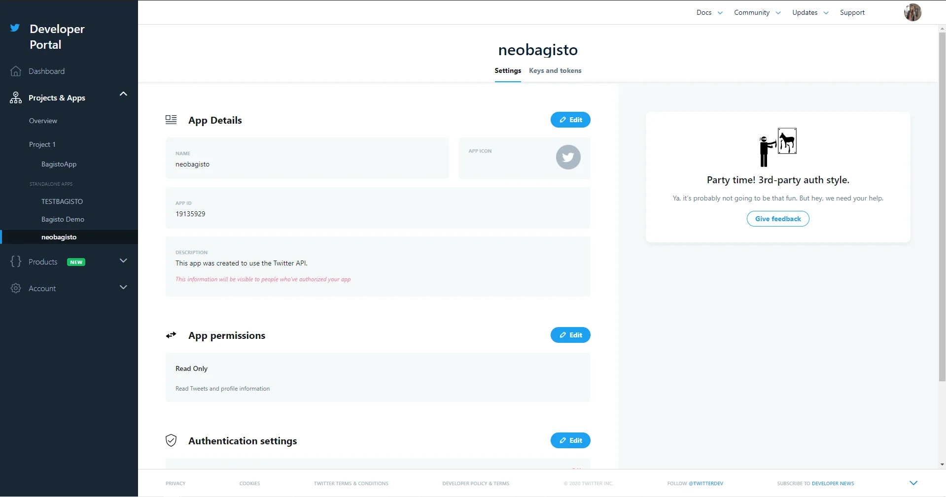 app permission