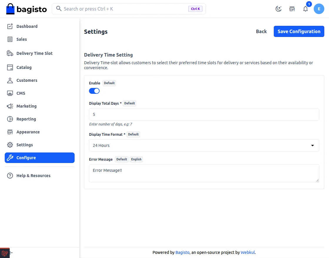 Laravel eCommerce Delivery Time Slot Slider Image 7