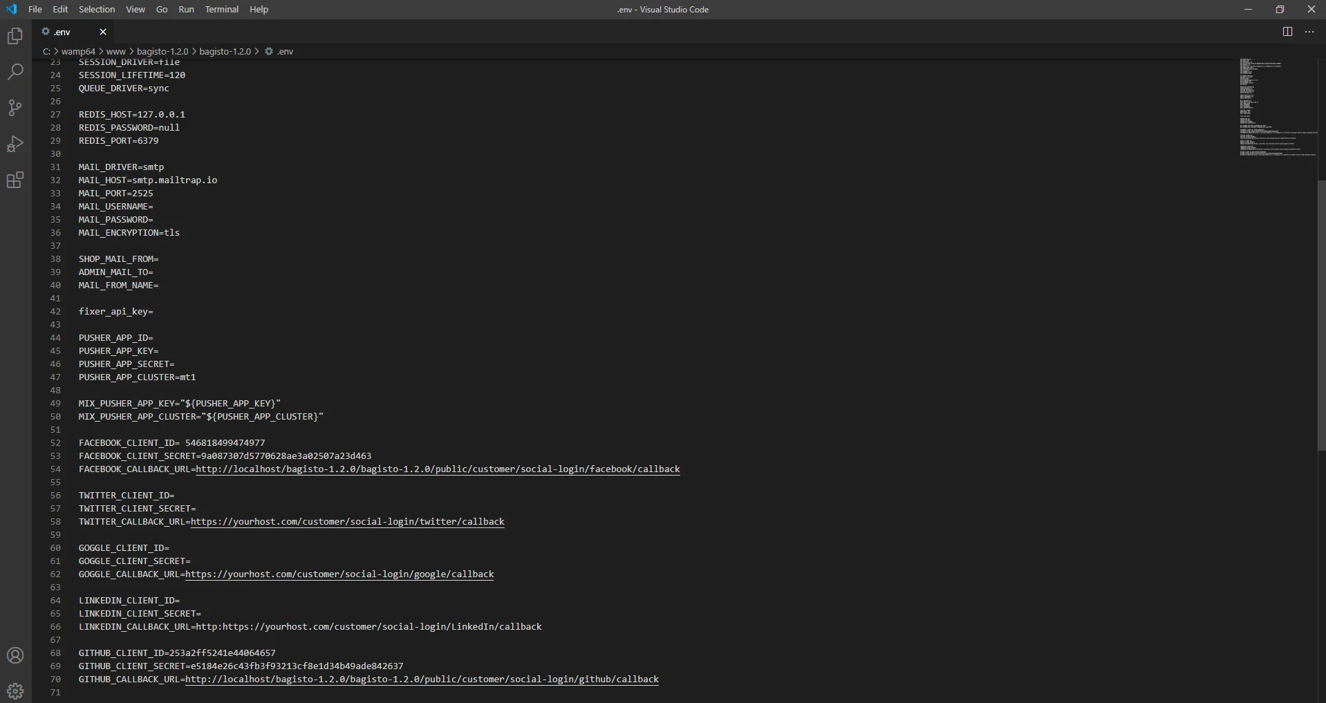 env file