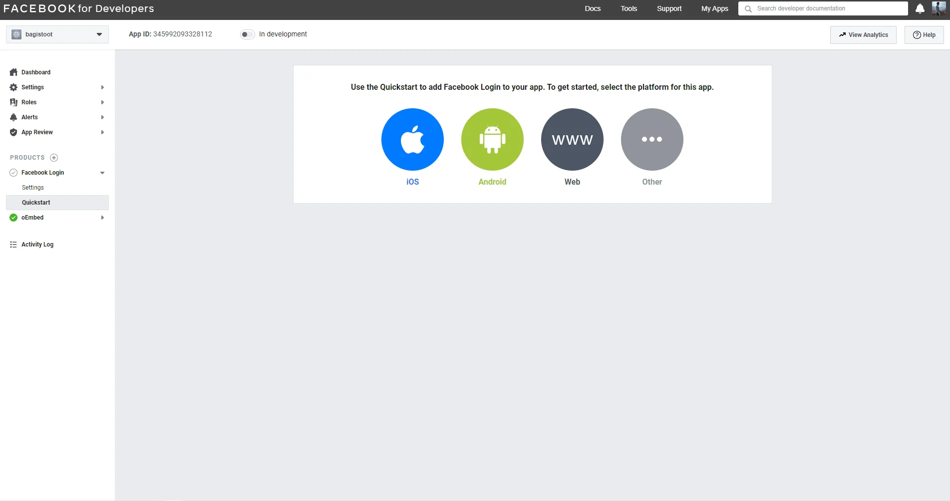select web in facebook
